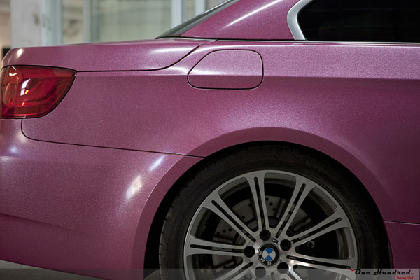 欧卡改装网,改装案例,BMW E92 M3全车珠光粉