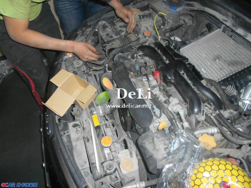 欧卡改装网,改装案例,斯巴鲁翼豹改装进气与刹车