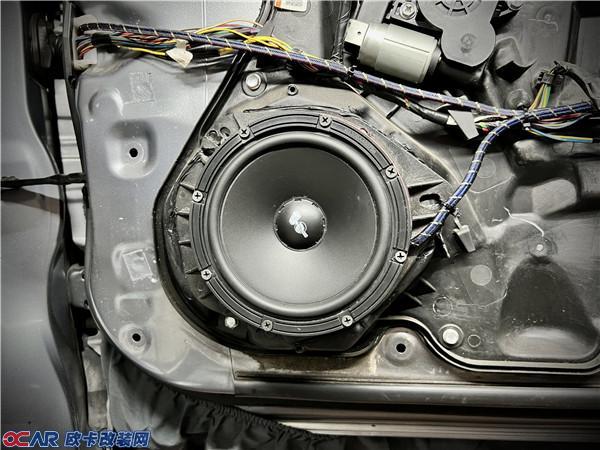 洛克力量R630两分频套装喇叭安装上车细节展示