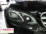 【广州海澜车灯】-奔驰E260升级原厂豪华全LED智能随动照明大灯,欧卡改装网,汽车改装