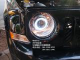 JEEP自由客升级Q5透镜白色天使眼,欧卡改装网,汽车改装