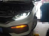 佛山本田XRV车灯改装D65LED双光透镜案例,欧卡改装网,汽车改装