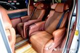 丰田威尔法改装游艇木地板+全车棕色真皮包覆,欧卡改装网,汽车改装