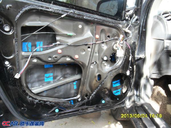 欧卡改装网,改装案例,丰田雅力士升级4门隔音+改装摩雷音响